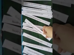 डिस्पोजेबल बांस चॉपस्टिक मजबूत चिकनी, व्यक्तिगत रूप से लिपटे जापानी सुशी और एशियाई व्यंजन, चॉपस्ट