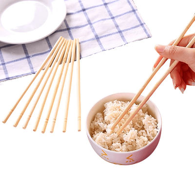 पोलिश सतह प्राकृतिक बांस चॉपस्टिक हल्के गोल चॉपस्टिक बहुउद्देश्यीय