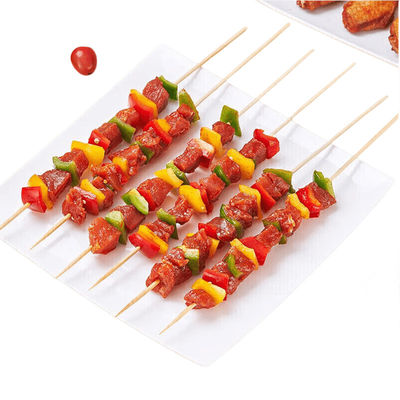 पर्यावरण के अनुकूल BBQ बांस की छड़ें बायोडिग्रेडेबल बांस की बारबेक्यू छड़ें पोर्टेबल