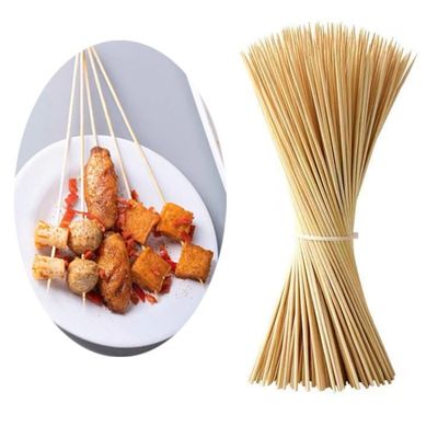 Different Sizes Factory Direct Natural High Quality Steak Disposable Bamboo BBQ Skewer Sticks