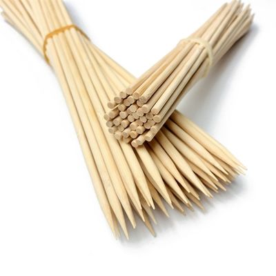 विभिन्न आकार के कारखाने से सीधे प्राकृतिक उच्च गुणवत्ता वाले स्टेक डिस्पोजेबल बांस BBQ स्क्यूअर स्टिक्स